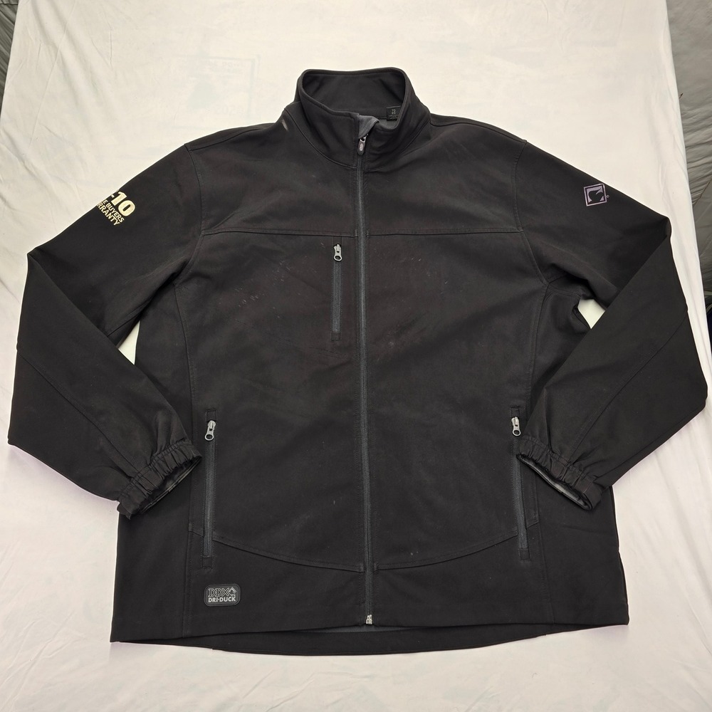 DRI DUCK Mens Black DDX Softshell Jacket Full Zip XL‎